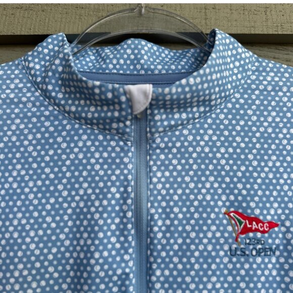 💙 Peter Millar Women’s XL 1/4 Zip LACC 123rd U.S. Open Pullover Golf Top - Picture 6 of 9